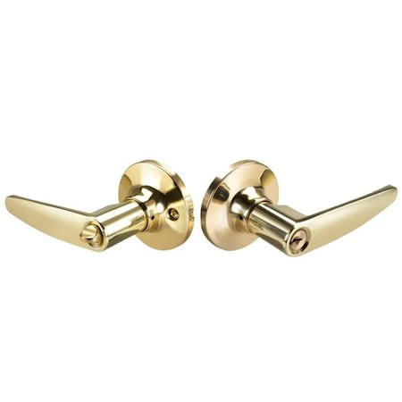 Yale Entry Lock Alpharetta Lever Kwikset Keyway Bright Brass Finish ALE36